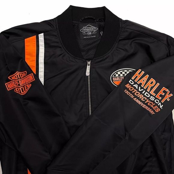 Harley-Davidson Mens 2XL 120th Anniversary Casual Moto Jacket - Black 97555-23VM - Picture 3 of 16
